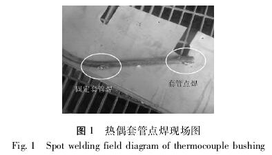 熱電偶套管電焊現(xiàn)場(chǎng)圖示