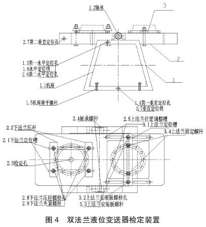 雙法蘭液位變送器檢定裝置圖示